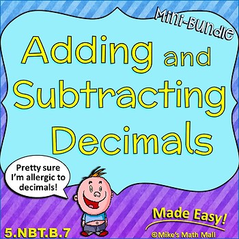 Preview of Adding and Subtracting Decimals Mini-Bundle