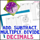 Adding and Subtracting Decimals - Multiplying and Dividing