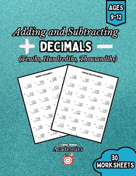 Preview of Adding and Subtracting Decimals: No-Prep, Tenths, Hundredths, Thousandths