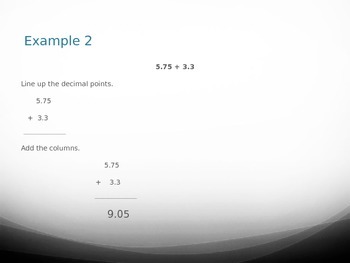 Preview of Adding and Subtracting Decimals (PPT)