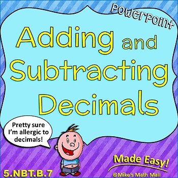 Adding And Subtracting Decimals Anchor Chart