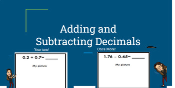 Preview of Adding and Subtracting Decimals- Practice Slides