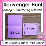 Adding and Subtracting Decimals Scavenger Hunt