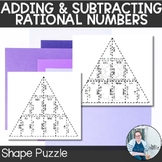 Adding and Subtracting Decimals Shape Puzzle TEKS 5.3k Mat
