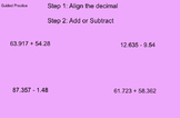 Adding and Subtracting Decimals- SmartBoard