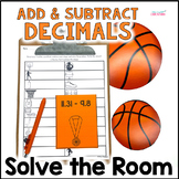 Adding and Subtracting Decimals - Solve the Room - March B