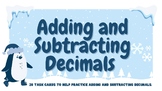 Adding and Subtracting Decimals Task Cards