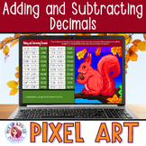 Adding and Subtracting Decimals Thanksgiving Fall 5th Math