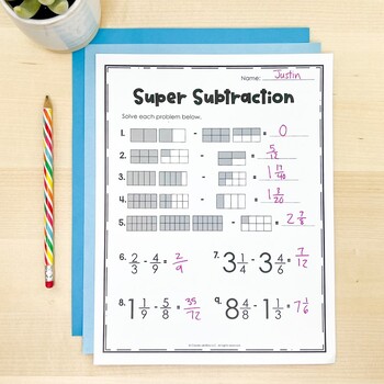 Adding and Subtracting Fractions Games and Activities by Create-Abilities