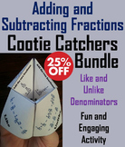Adding and Subtracting Fractions Games Bundle for 4th, 5th