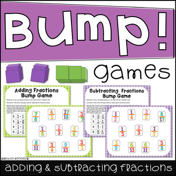 Preview of Adding and Subtracting Fractions Bump