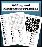 Adding and Subtracting Fractions Color Worksheet