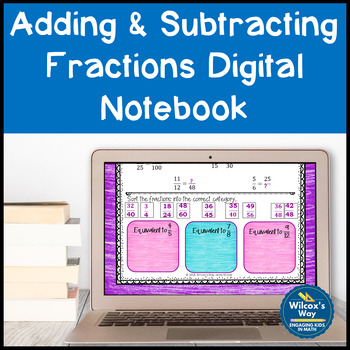 Preview of Adding and Subtracting Fractions Digital Notebook