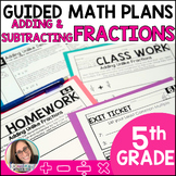 Adding and Subtracting Fractions - Fifth Grade Guided Math