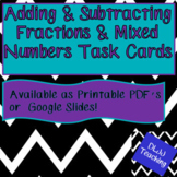 Adding and Subtracting Fractions & Mixed Numbers with Regr