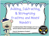 Adding and Subtracting Fractions PowerPoint and Note Taker