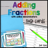 Fraction Task Cards Adding Fractions