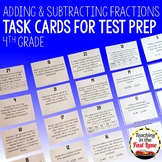 Adding and Subtracting Fractions Task Cards - Fractions Wo