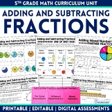 Adding and Subtracting Fractions - 5th Grade Curriculum Unit