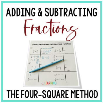 Preview of Adding and Subtracting Fractions with Unlike Denominators - 5.NF.1