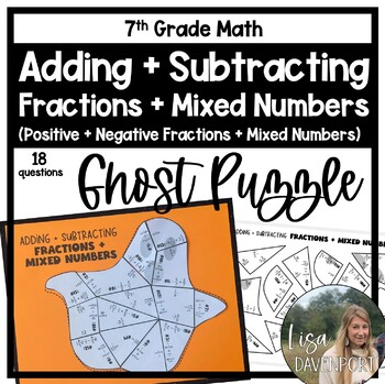 Preview of Adding and Subtracting Fractions and Mixed Numbers Puzzle