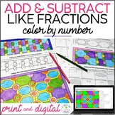 Adding and Subtracting Fractions with Like Denominators Co