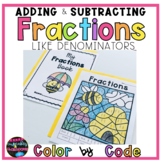 Adding and Subtracting Fractions with Like Denominators   