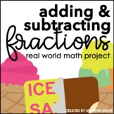 Adding and Subtracting Fractions with Like Denominators Project