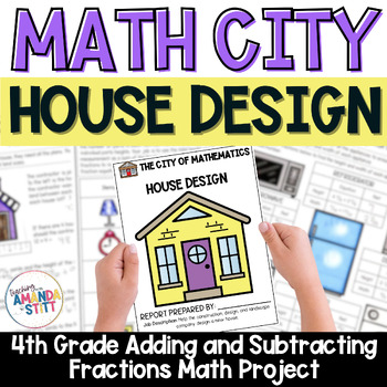 Preview of Adding and Subtracting Fractions with Like Denominators Project - 4th Grade