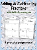 Adding and Subtracting Fractions with Unlike Denominators