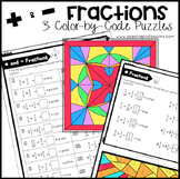 Summer Craft Bookmarks Adding & Subtracting Fractions Colo