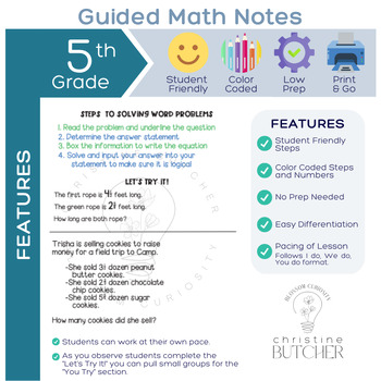 adding and subtracting fractions with unlike denominators guided math notes