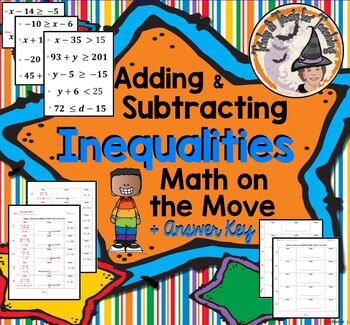 Preview of Adding and Subtracting Inequalities Graphing Activity Answer KEY Powerpoint