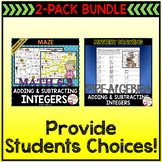 Adding and Subtracting Integers Bundle