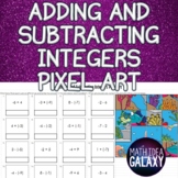 Adding and Subtracting Integers Activity (Pixel Art)