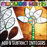 Adding and Subtracting Integers Flower Math Activity