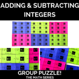 Adding and Subtracting Integers Group Puzzle