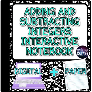 Preview of Adding and Subtracting Integers Digital Resource (Notes)