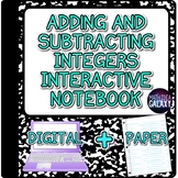 Adding and Subtracting Integers Digital Resource (Notes)