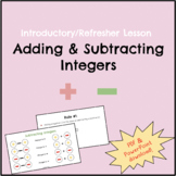 Adding and Subtracting Integers Introductory/Refresher Lesson