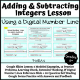 Adding and Subtracting Integers Lesson: Digital Number Line