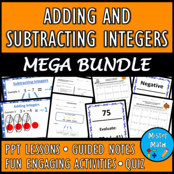 Preview of Adding and Subtracting Integers MEGA BUNDLE