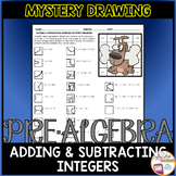 Adding and Subtracting Integers Math Mystery Picture Drawing