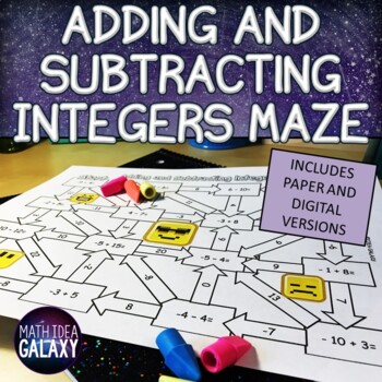 Preview of Adding and Subtracting Integers Maze Activity