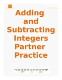 Adding and Subtracting Integers Partner Practice