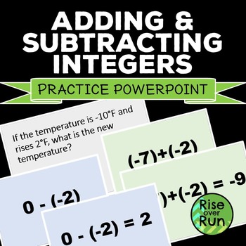Preview of Adding and Subtracting Integers Powerpoint