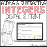 Adding and Subtracting Integers Practice | Digital & Print