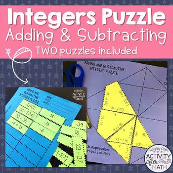 Preview of Adding and Subtracting Integers Puzzle