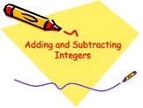 Adding and Subtracting Integers Stations