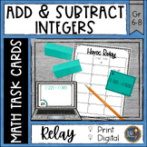 Adding and Subtracting Integers Task Cards Havoc Math Rela